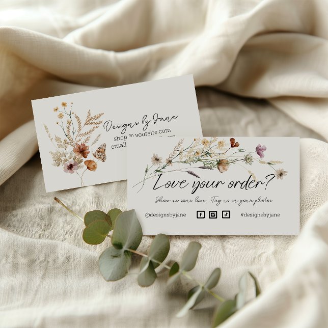 Love Your Order Small Business Order Insert Card  (Creator Uploaded)