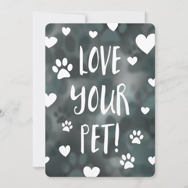 love your pet day invitation (Front)