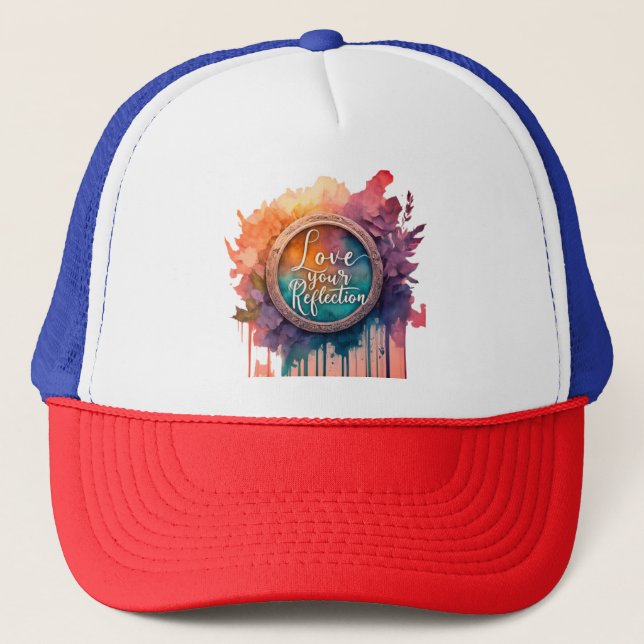 Love Your Reflection Trucker Hat (Front)