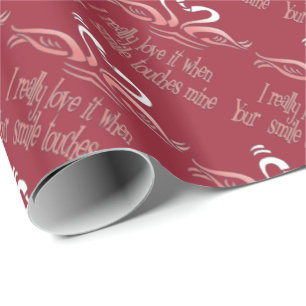 Love Your Smile Romantic Gift Wrapping Paper