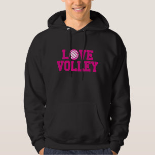 Love Your Volleyball Hooded Sweatshirt