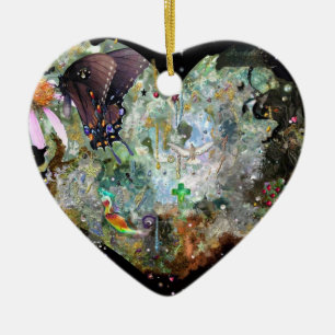 Love your world! ceramic tree decoration