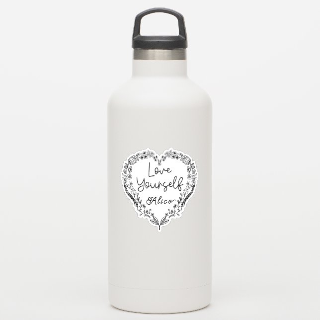Love yourself Alice. Your name. Custom name (Waterbottle)
