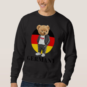 Love Yourself Cool Illustration Teddy Bear With Ge Sweatshirt