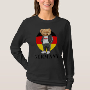 Love Yourself Cool Illustration Teddy Bear With Ge T-Shirt