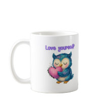 Love Yourself – Cute Owl Mug for Positivity & Care