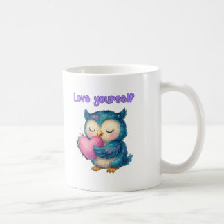 Love Yourself – Cute Owl Mug for Positivity & Care