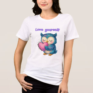 Love Yourself – Empowering Quote T-Shirt Tri-Blend Shirt