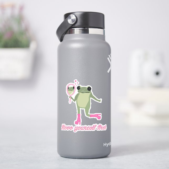 Love yourself first frog (HydroFlask)