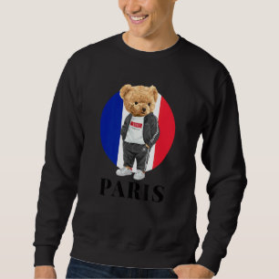 Love Yourself Illustration Paris Teddy Bear With F Sweatshirt
