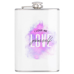 "Love Yourself" Inspirational Mug Hip Flask
