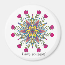 Love yourself Mandala Flowers