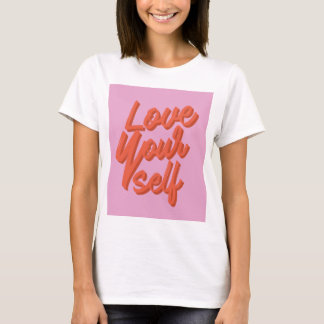 Love Yourself – Pink Graphic T-shirt 