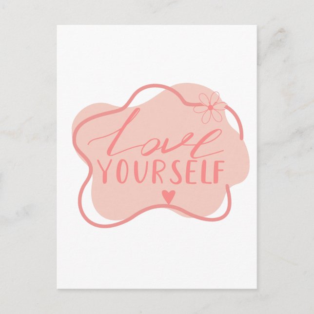 Love yourself  postcard (Front)