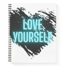 Love yourself spiral notebook, hard cover