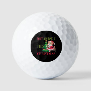 Love Yourself This Christmas Heartfelt Celebration Golf Balls