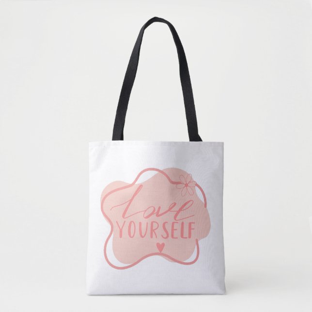 Love yourself  tote bag (Front)