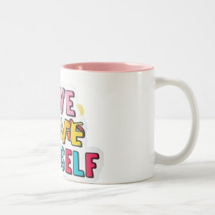Love Yourself Two-Tone Coffee Mug