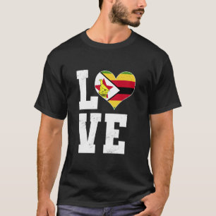 Love Zimbabwe Proud Zimbabwean Ancestry T-Shirt
