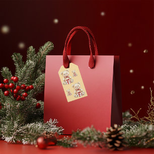 Loveable Christmas Teddy Bear Gift Tags