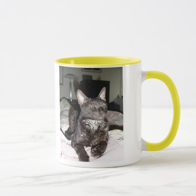 Loveable Cornish Rex Mug (Right)