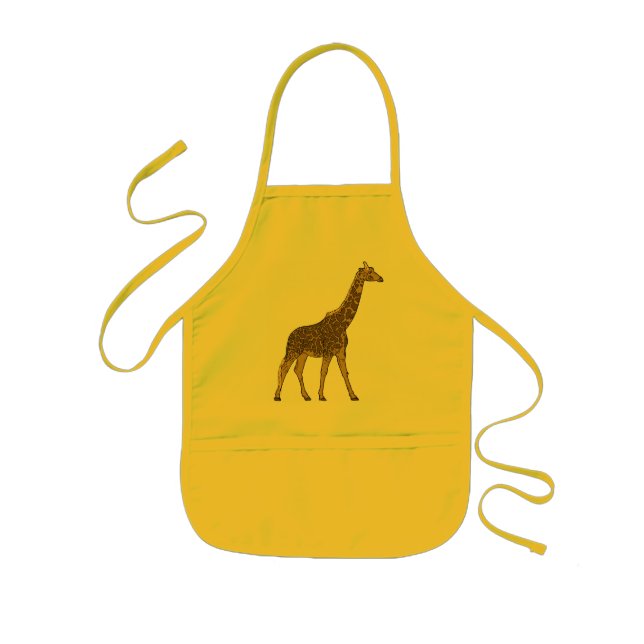 Loveable Giraffe Kids Apron (Front)