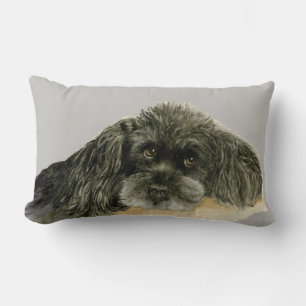 Loveable Poodle Lumbar Cushion