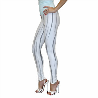 Loveable White Organic Unique Flames Leggings