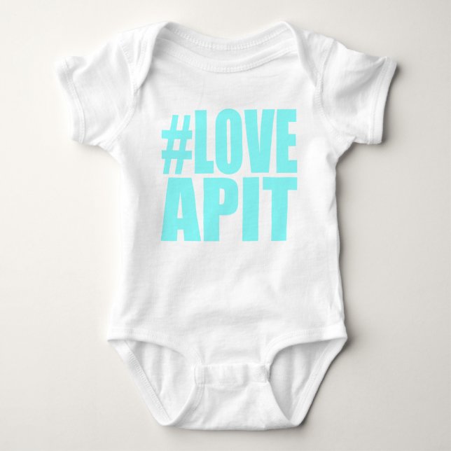 #LOVEAPIT Baby Blue Creeper- OTHER COLORS AVAIL Baby Bodysuit (Front)