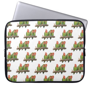 Lovebird Frenzy Laptop Sleeve (Choose Colour)