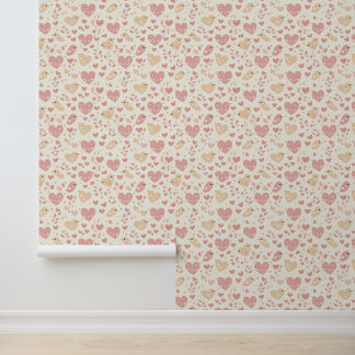 Lovebird & Heart Wallpaper