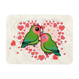 Lovebird Love Heart Magnet