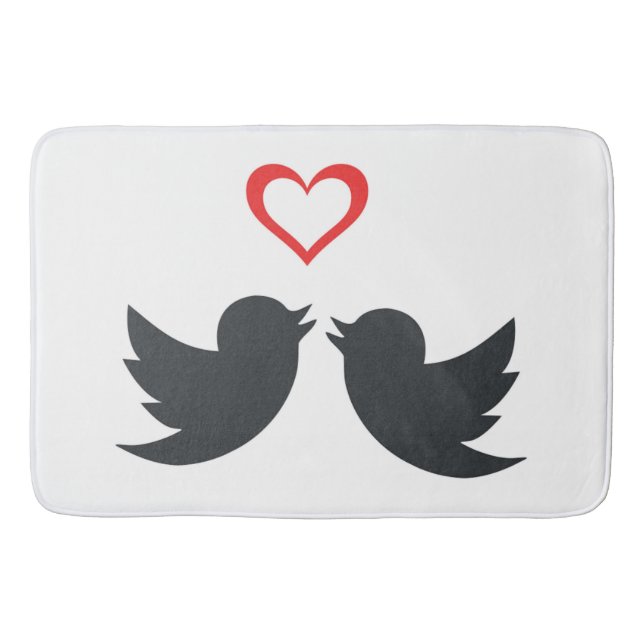 LOVEBIRDS BATH MAT (Front)