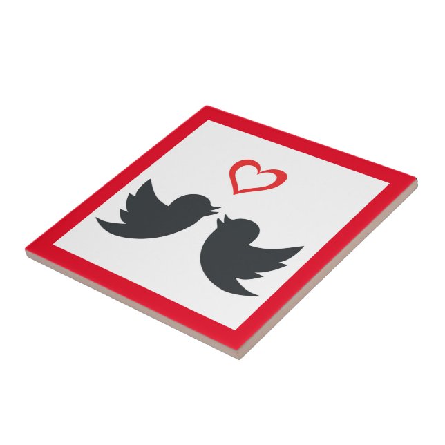 LOVEBIRDS CERAMIC TILE (Side)