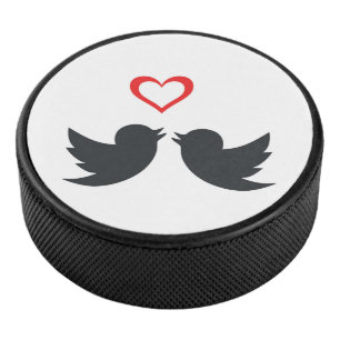 LOVEBIRDS HOCKEY PUCK