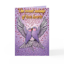 Lovebirds in Flight – A Romantic Valentine’s Card