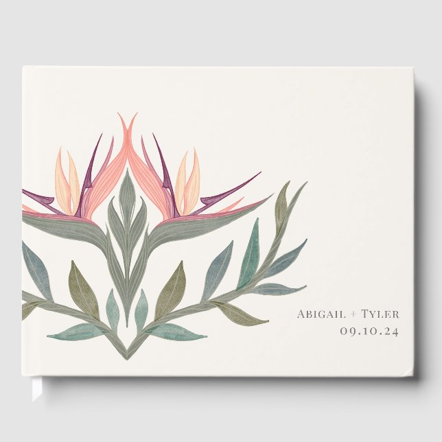 Lovebirds in Paradise Guest Book (Front)