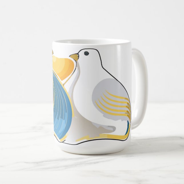 Lovebirds in Paradise mug (Front Right)