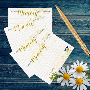 Lovebirds Mexican Bridal Shower Favourite Memory Card