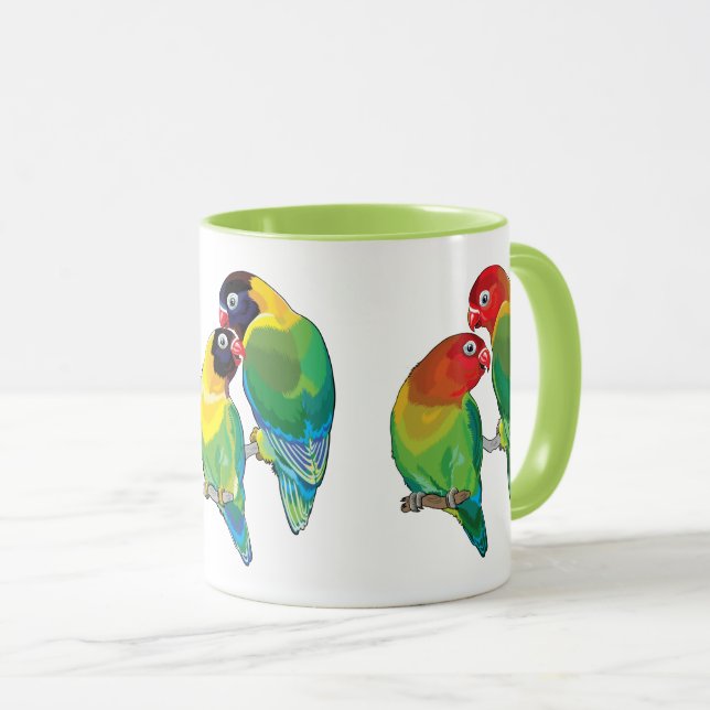 lovebirds mug (Front Right)