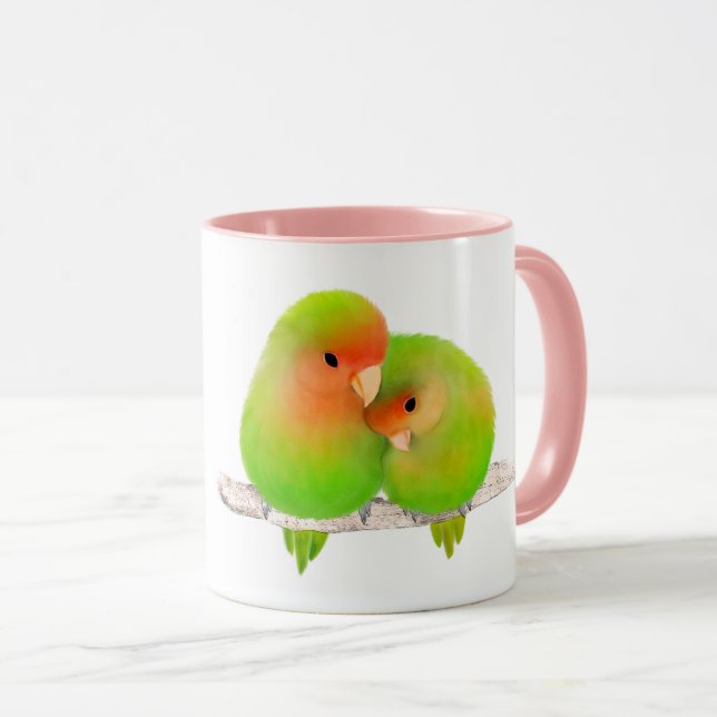 Lovebirds mug (Front Right)