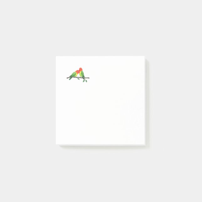 Lovebirds Post-It Notes (Front)