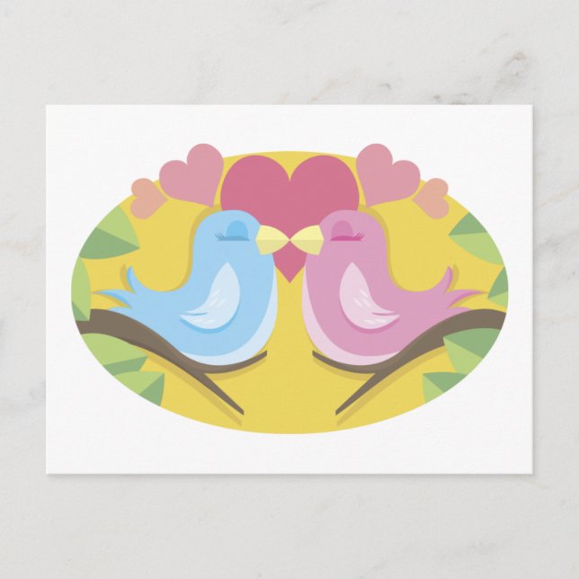 Lovebirds Postcard (Front)