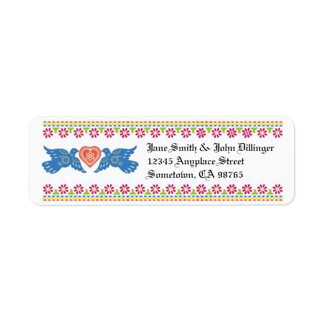 Lovebirds Return Address Label (Front)