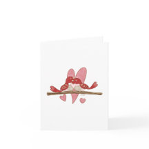 Lovebirds Valentine Greeting Card