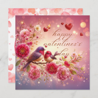 Lovebirds Valentine's Greeting Card