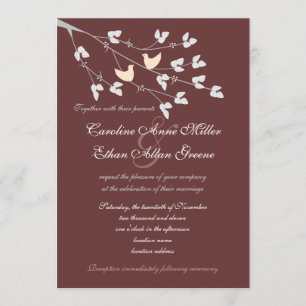 Lovebirds Wedding Invitation