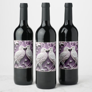 LOVEBIRDS WINE LABEL