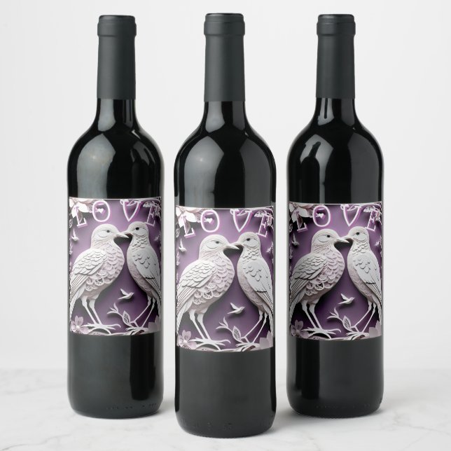 LOVEBIRDS WINE LABEL (Bottles)