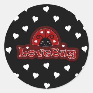 Lovebug Critter Classic Round Sticker